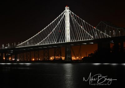 Bay Bridge at night